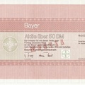 Bayer Muster von 1972  Nr.000000
