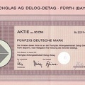 FLACHGLAS AG DELOG-DETAG FUERTH i. Bayern von 1972  Nr.509946