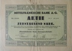 MITTELFRAENKISCHE BANK A.-G von1923  Nr.29997