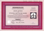 NUERNBERGER BETEILIGUNGS-AG  10x50 DM von 1991  Nr.0507877
