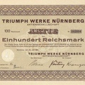 TRIUMPH WERKE NUERNBERG AG von 1933  Nr.002094