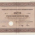 WEBER & OTT AG FORCHHEIM 500 DM von 1960  Nr.0063