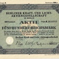 Berliner Kraft- und Lichtaktiengaesellschaft von 1931  Nr. 180949
