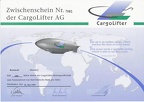 CargoLifter AG Zwischenschein von 1999  Nr.7881