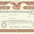 ALCOR ENERGY AND RECYCLING SYSTEMS INC. von 1985 Nr. AC 301