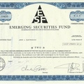 EMERGING SECURITIES FUND von 1974 Nr. E 18450