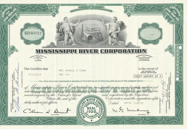 MISSISSIPPI RIVER CORPORATION von 1971 Nr. S0103112.JPG