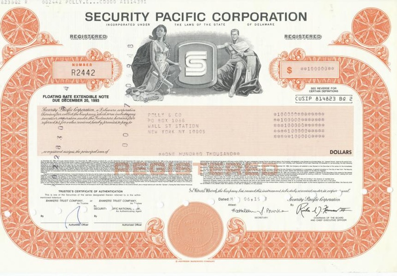 SECURITY PACIFIC CORPORATION Nr. R2442.JPG