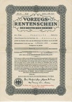 VORZUGS RENTENSCHEIN DES DEUTSCHEN REICHS von 1935  Nr.128017
