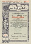 Anleihe des Deutschen Reichs Schuldverschreibung 5 100 M  von 1915  Nr. 2307050