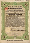 Gold-Hypothekenpfandbrief Würtembergischen Hypothbank 7x 1000 Goldmark  Nr.4244