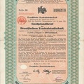 Goldpfandbrief der Zentralstadtschaft 8x  200 Goldmark von 1928  Nr.12047