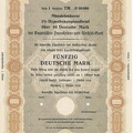 Hypothekenpfandbrief 5x Bay. Hypoth. und Wechsel-Bank von 1948  Nr.00 000