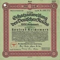 Schatzanweisung des Deutschen Reichs 3,5x 1000 RM von 1941  Nr.086372