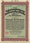Schatzanweisung des Deutschen Reichs 3,5x 1000 RM von 1942  Nr. 031977