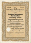 Schuldverschreibung 4,5x Deutsche Rentenbank-Kreditanstalt  von 1939 Nr. 08204