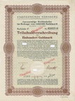 STADTGEMEINDE NÜRNBERG Teilschuldverschreibung 5x 5 000 000 Goldmark von 1923 Nr.2825
