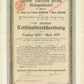 Teilschuldverschreibung  Siemens Elektrische Betriebe AG 4,5 x 500 Franken von 1913  Nr.47011