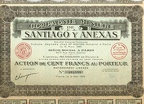 COMPAGNIE MINERE DE SANTIAG) Y ANEXAS von 1928  Nr.494,538
