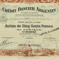 CRÉDIT FONCIER ARGENTIN von 1920  Nr.014,065