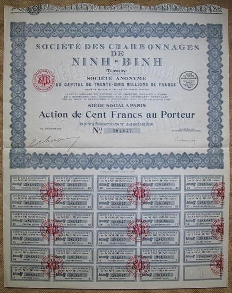 SOCIÉTÉ DES CHARBONNAGES DE NINH_BINH Nr. 281.647.JPG