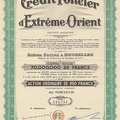 Crédit Foncier ´d Extréme-Orient von 1944  Nr.018,751