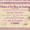 Toleries et Fer-Blanc de Cronfestu von 1926  Nr.01358