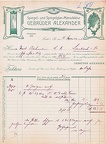 GEBRÜDER ALEXANDER 1906.09.15