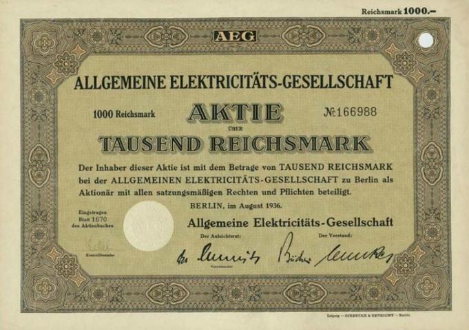 ALLGEMEINE ELEKTRIZITÄTS-GESELLSCHAFT von 1936  Nr.166988.JPG