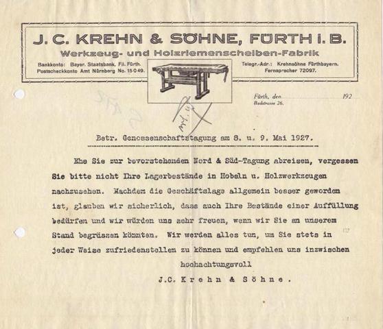J. C.KREHN & SÖHNE 1927