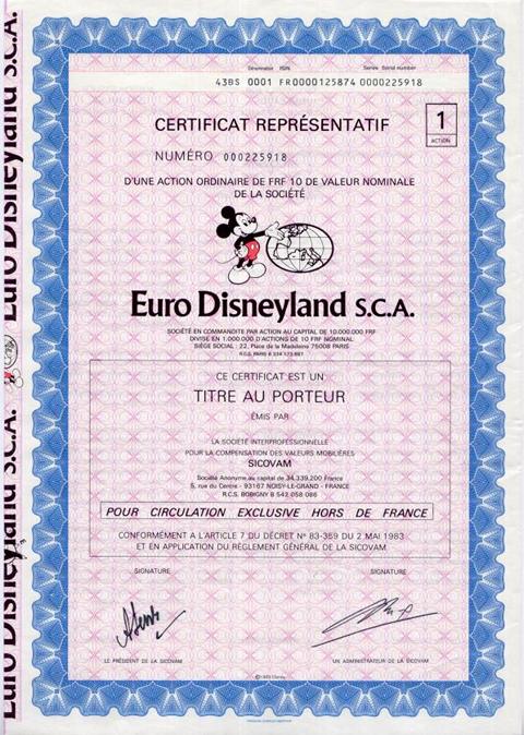 Euro Disnyland von 1983  Nr.000225918