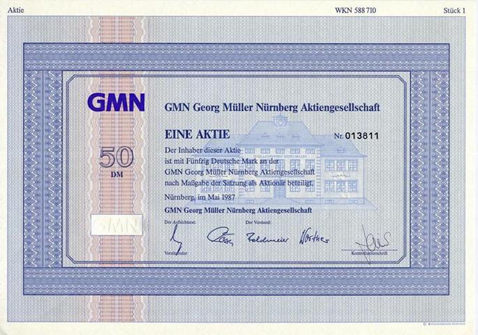 GMN Georg Mueller AG 50 DM  von 1987  Nr.013811.JPG