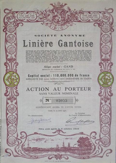 Linie´re Gantoise von 1950  Nr.05055
