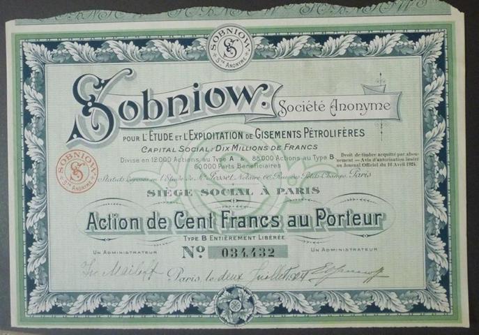 Sobniow. Societe Anonyme von 1924  Nr.034432