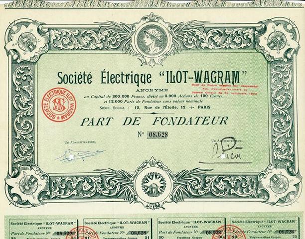 Société Électrique  ILOT-WAGRAM  Nr.08,628
